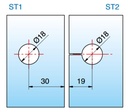 Winkelverbinder Glas-Glas 90° / verdeckte Verschraubung mit Abdeckkappe mattverchromt für Glasstärke 6/8/10mm