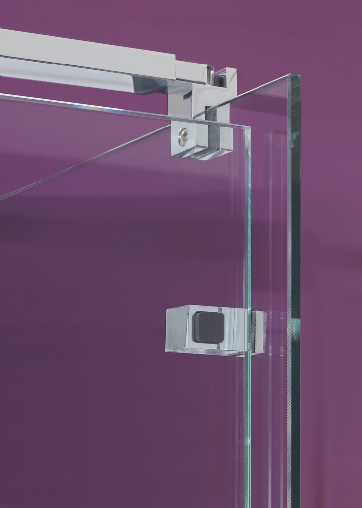 Stabilisationstange Eckig Glas – Wand Edelstahloptik von 1080-1240mm verstellbar Glasstärke 6mm bis 10mm