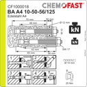 Bolzenanker BA Edelstahl A4 M10x125 Paket 50 Stück