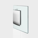 Winkelverbinder Pontere Glas Wand 90° starr Langlochverstellung
mattverchromt für Glasstärke 8/10mm Tragfähigkeit bei 2 Bänder 50kg
