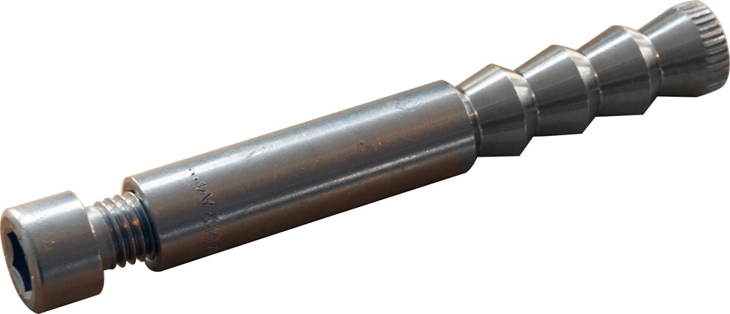 Ankerstange M12 x 105 mm V4A und  Inbus Zylinderkopf M12 x 25mm V2A zum Einkleben mit Verbundmörtel mit AbZ M12 x 320mm