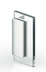 [8968ZN1] Winkelverbinder TURA Glas-Wand 90° mattverchromt
Verdeckte Verschraubungen, Wandbefestigung mit Langlochverstellung
Glasstärke 8/10/12mm Tragfähigkeit bei 2 Bänder max. 70kg