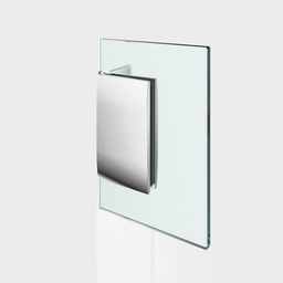 [8418MS10] Winkelverbinder Pontere Glas Wand 90° starr Langlochverstellung
mattverchromt für Glasstärke 8/10mm Tragfähigkeit bei 2 Bänder 50kg