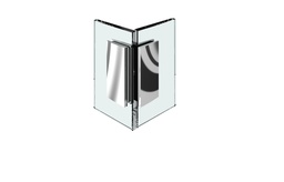 [8108ZN5] Winkelverbinder Glas-Glas 90° glanzverchromt für Glasstärke 6/8/10mm