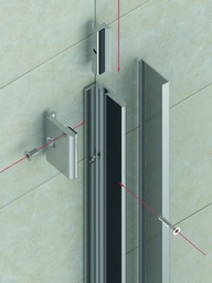 [8884E6EV1-2500-8] Klemmprofil, 2500mm, 8mm Aluminium spezialgebeizt naturfarbig eloxiert
(ohne Endkappe)