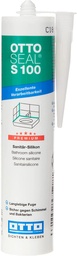 [s100-03-c01] OTTOSEAL S100 300ml Premium Sanitär-Silikon weiß