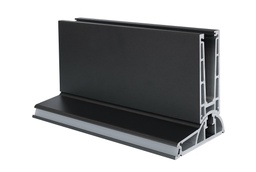 [bg71.03.8321.0] Mono Twin MT3 U-Profil 137mm x 60mm Alu Antrazit - 1 Meter