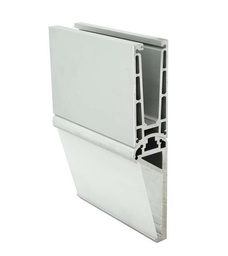 [bg71.03.8400.0] MonoTwin MT19 U-Profil 137x60mm, Alu eloxiert justierbares Laibungsprofil 155x60mm - 1 Meter