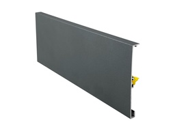 [bg 71.03.8951.0] Abdeckprofil 121x9mm Alu anthrazit für U-Profil Innen- und Außenseite, mit Clips, 1 Mtr