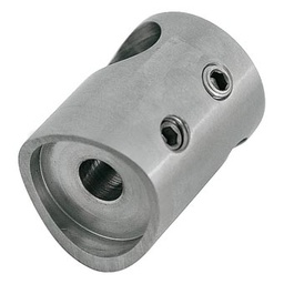 [bg70.01.2610.0] Traversenhalter V2A, 30/22mm,f.Rohr 42,4mm Loch Ø12,1mm, Aisi 304, Korn 240
