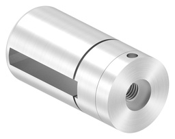 [grundbrenk40-6] Grundhalter für Flachstäbe V2A, mit Innengewinde M8, geschliffen K240 (BRENK-fix®)