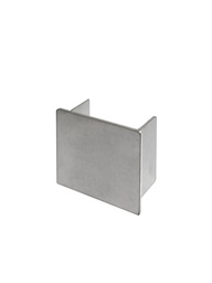 [bg71.03.8692.0] Abschluss-Profil für Glaskantenschutz 28 x 26 x 2mm, geschliffen, zum Stecken, V2A