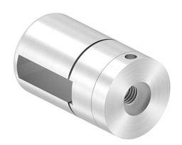 [grundbrenk30-8] Grundhalter für Flachstäbe V2A, mit Innengewinde M8, geschliffen K240 (BRENK-fix®)
