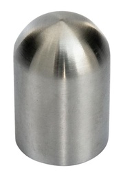 [bg71.03.5550.0] Hülsen f.Rundmaterial,innen ø 10,aussen ø16, L27mm Edelstahl V2 A, Aisi 304, Korn 240