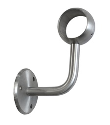 [bg70.01.9550.0] Handlaufträger mit Kugelring V2A für Rohr ø42,4mm Platte ø70x5mm